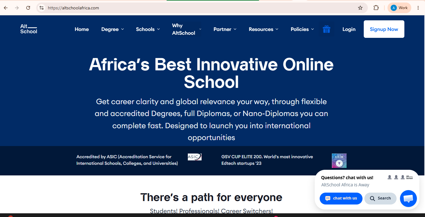 Visit AltSchool Africa screenshot
